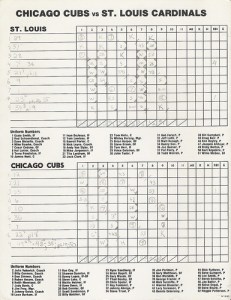 Scoresheet