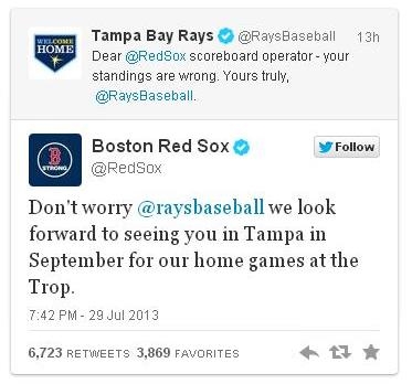 Red Sox tweet