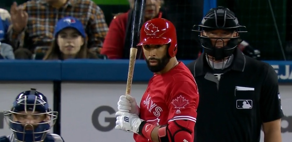 Bautista stares